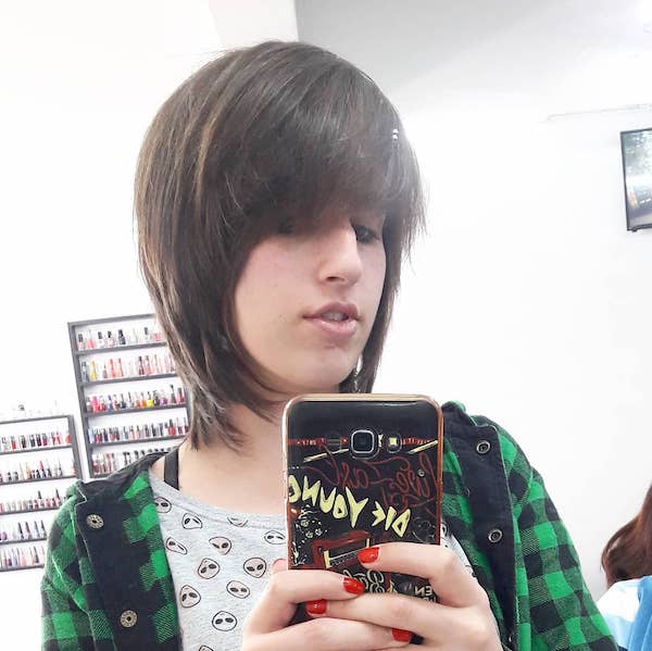 Short Brown Emo Hairstyle