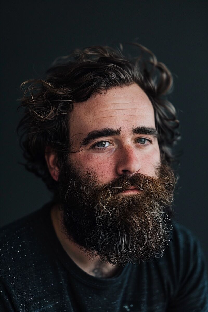 long full beard for a round face