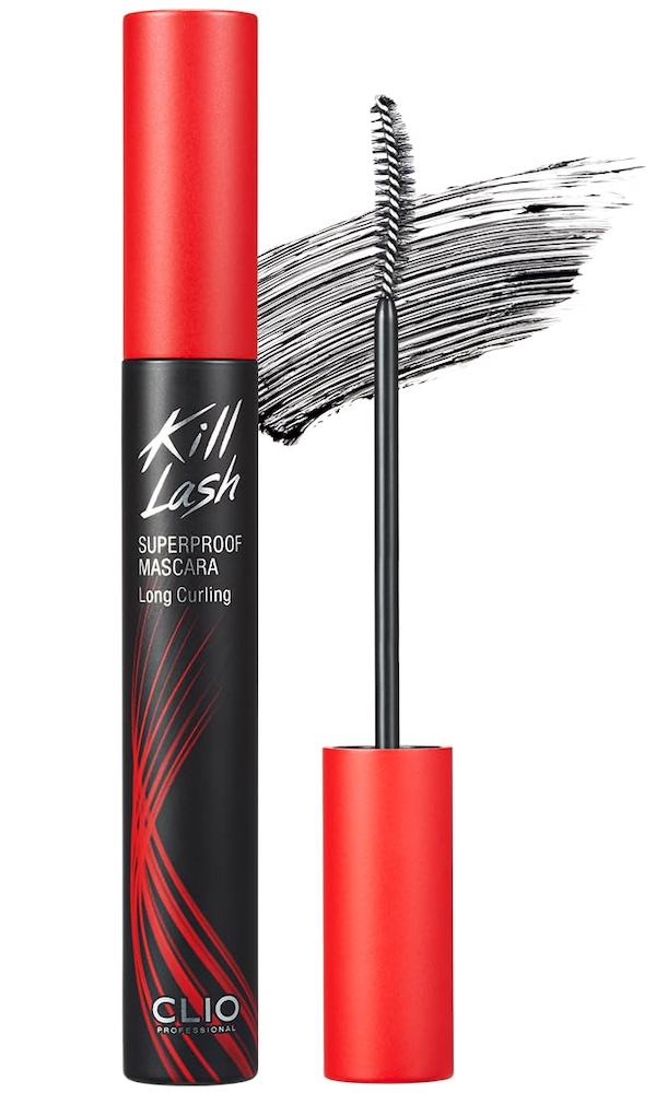 CLIO Kill Lash Superproof Mascara, Waterproof Mascara Black, Lengthening & Lifting for Defined Eyelash, Long-Lasting, Clump & Smudge-Free, for Sensitive Eyes, Korean Makeup Beauty (001 Long Curling)