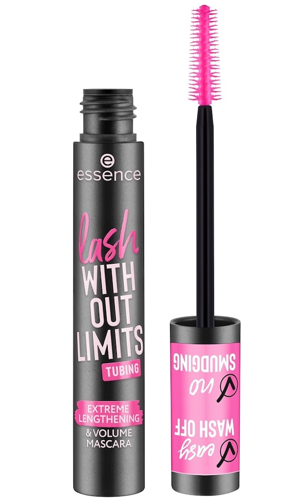 essence | Lash Without Limits Tubing Extreme Lengthening & Volume Mascara | Waterproof & Tubing| Vegan, Cruelty Free & Paraben Free