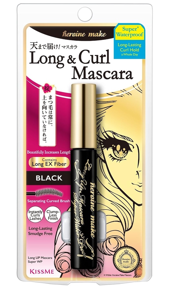 HEROINE MAKE by KISSME Waterproof Mascara Black | Tubing Mascara Volume and Length by Defining Fiber for Long and Curl Eye Makeup for Women, Made in Japan, Black